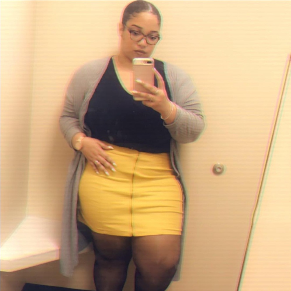 Mustard Yellow Skirt
